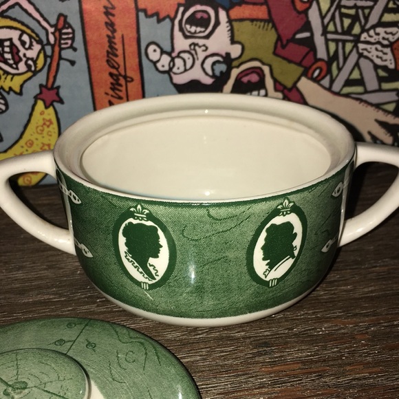 Colonial homestead 1950s cream and sugar bowl - Picture 8 of 14